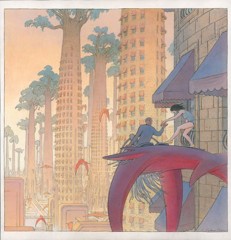 Francois Schuiten Hlm In Artcurial Auction House S Francois Schuiten